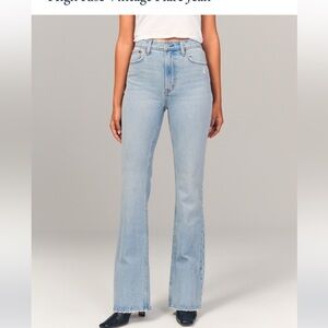 Abercrombie high rise vintage flare Jean